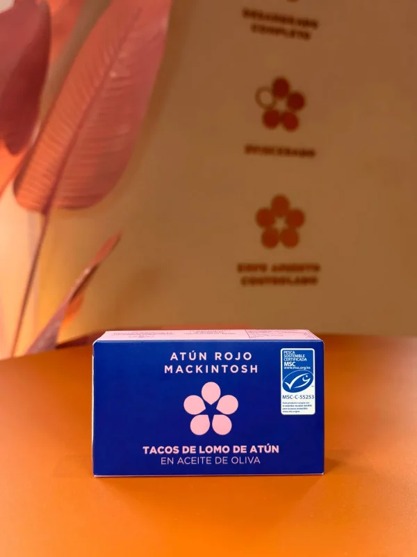 Conserva de tacos de lomo de atún rojo salvaje en aceite de oliva 120g