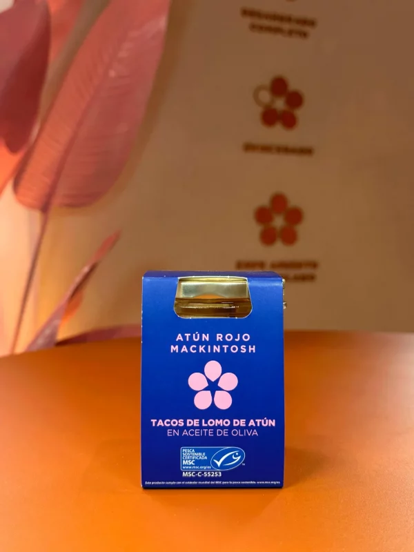 Conserva de tacos de lomo de atún rojo salvaje en aceite de oliva 195g