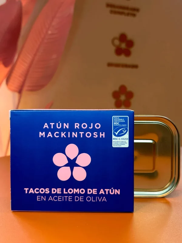 Conserva de tacos de lomo de atún rojo salvaje en aceite de oliva 350g