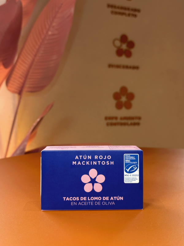 Conserva de tacos de lomo de atún rojo salvaje en aceite de oliva 120g