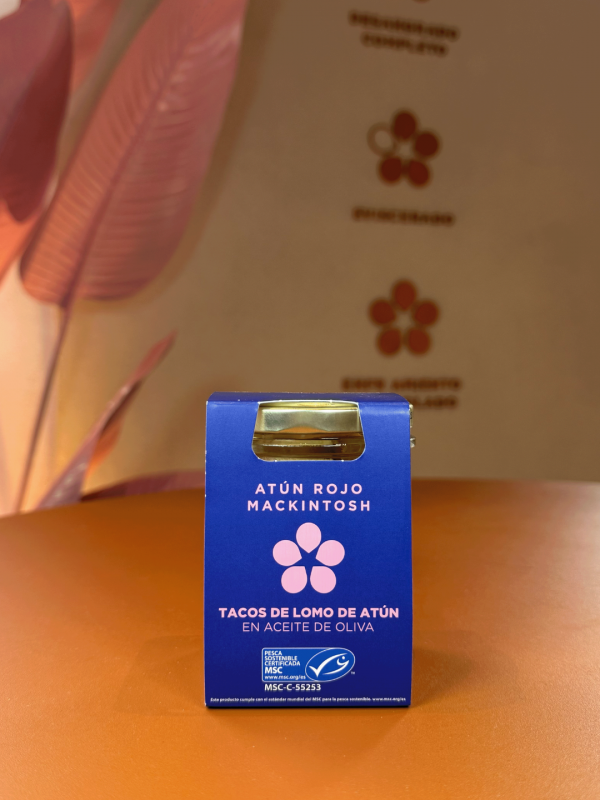 Conserva de tacos de lomo de atún rojo salvaje en aceite de oliva 195g