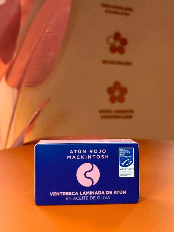Conserva de ventresca laminada de atún rojo salvaje en aceite de oliva 120g